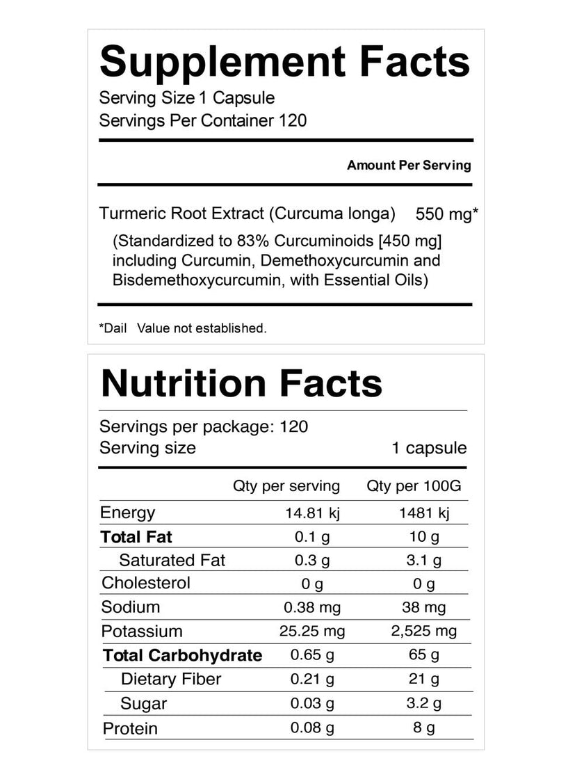 Curcumin / Turmeric Capsules Tonik